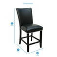 thumbnail image 7 of Steve Silver Camila Black Faux Leather Counter Chair, 7 of 7