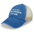 thumbnail image 3 of My Halloween Costume Dark Blue Hat Adjustable Funny Fashion Unisex Baseball Cap for Men Women, 3 of 7