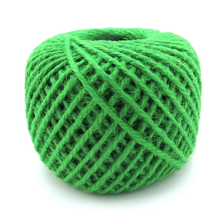 BambooMN 75 Yard, 2mm Crafty Jute Twine Thread Cord String Jute for  Artworks, DIY Crafts, Gift Wrapping, Picture Display and Gardening, 3 Balls  Green 