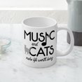 thumbnail image 5 of CafePress - Music And Cats - 20 Oz White Ceramic Mega Mug, 5 of 5