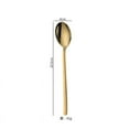 thumbnail image 3 of Pack of 3 Gold Plated Stainless Steel Spoons  Mini Teaspoons Set, 3 of 6