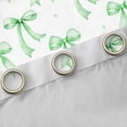 thumbnail image 4 of Castle Fairy Preppy Child Cartoon Bowknot Blackout Curtains Set of 2 (52x84 Each),Polka Dots Window Curtains,Green White Bow Curtains and Drapes,Microfiber Bedroom Decor, 4 of 6