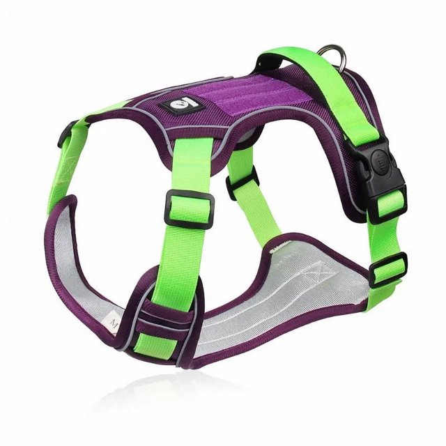 Adjustable Harness Dog Reflective Safety Training Walking Chest Vest Leads Collar For French Bulldog Pets Dogs Accessories ShopWise Round