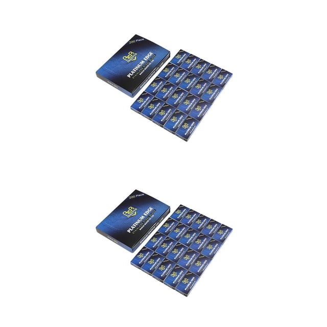 Vogacara Cuchillas de afeitar, cuchilla afilada de acero inoxidable, accesorios de afeitado para depilación de barba, herramienta de belleza Tipo 1 2piezas