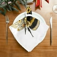 thumbnail image 2 of GZHJMY Cloth Dinner Napkins Bee Daisy Flower Kitchen Decor for Cocktail Gathering Housewarming Wedding 1 Pack 20" × 20", 2 of 7