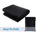 thumbnail image 4 of Lawn Mower Cover - Heavy Duty 210D Polyester Oxford, Waterproof, UV Resistant, Universal Size Tractor Cover Fits Decks up to 55 with Storage Bag, Blac, 4 of 5