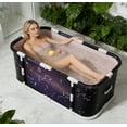 thumbnail image 6 of Beuway 45.27"Upgraded Foldable Bathtub for Adults,Fold-In-Half Tub for Ice Hot Bath,Install-Free(Purplish Blue), 6 of 11