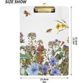 thumbnail image 3 of Coolnut Herb Wild Flower Clipboard, Acrylic Standard A4 Letter Size Clip Board with Low Profile Clip for Office, Classroom, Doctor, Nurse and Teacher, 12.5"x9", 3 of 7