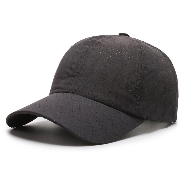 Gorra de béisbol con placa de luz de color, transpirable, perforada, parasol, gorra de béisbol coreana de moda