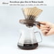 thumbnail image 5 of Lalord - Cafetera para verter sobre café, jarra de vidrio de borosilicato de 20 onzas con 100 filtro, 5 of 8