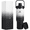 Black-White Gradient, variant on GEDUX 40oz Insulated Water Bottle with Straw, Stainless Steel Water Bottle with 2-in-1 Leakproof Lid (Straw & Auto Spout), Keeps Cold 24H Hot 12H, Leak Proof Water Bottle for Sports Travel