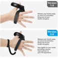 thumbnail image 3 of [Nouvelle Version] Sangle de Phalange pour Oculus Quest 1/Oculus Rift S Accessoires de Poignée de Contrôleur Tactile avec Sangle de Poignet Réglable (1 Paire, Ne Convient Pas au Quest 2), 3 of 4