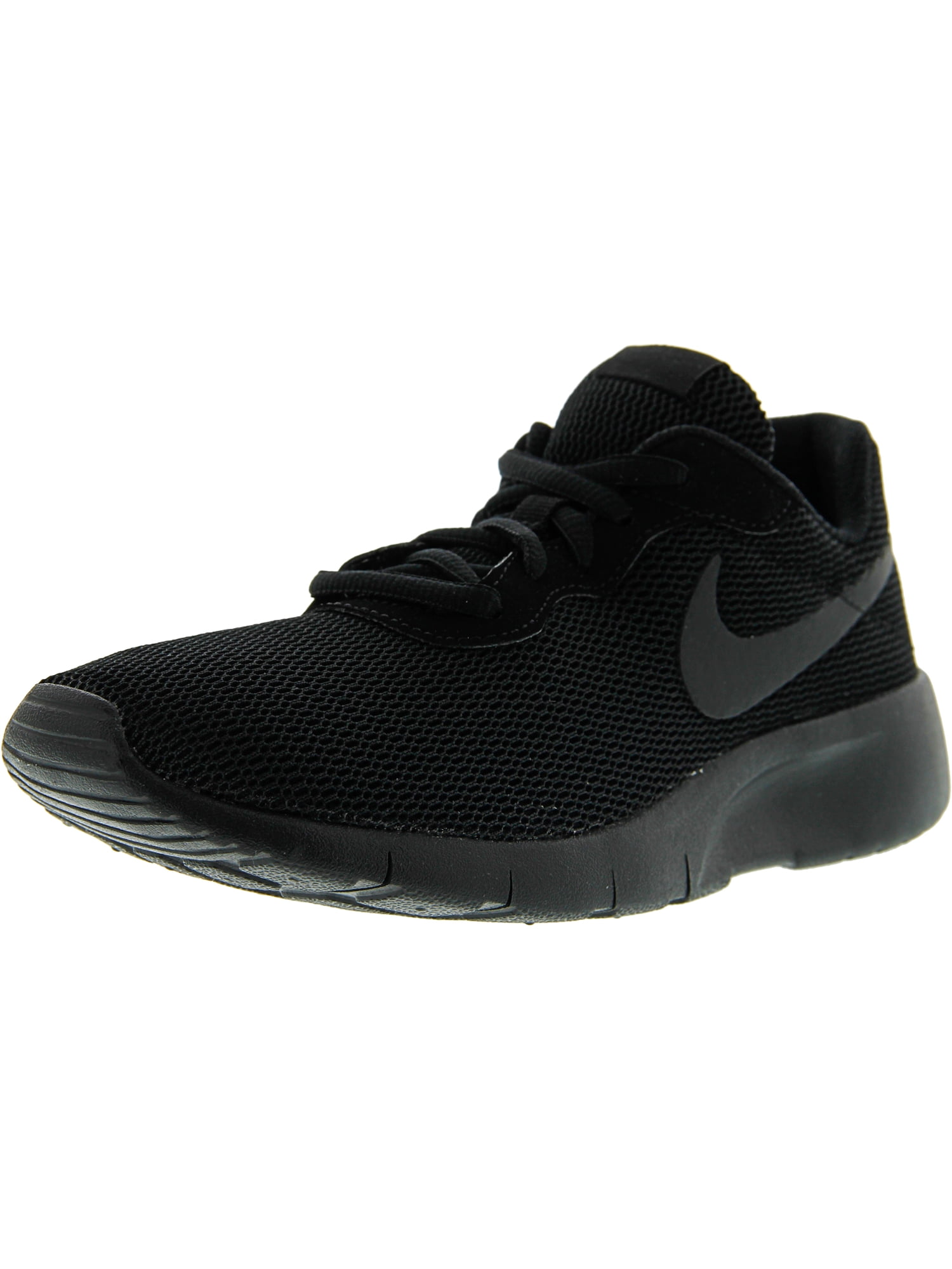 Nike Tanjun Black / Ankle-High Mesh Running Shoe 3.5M - Walmart.com