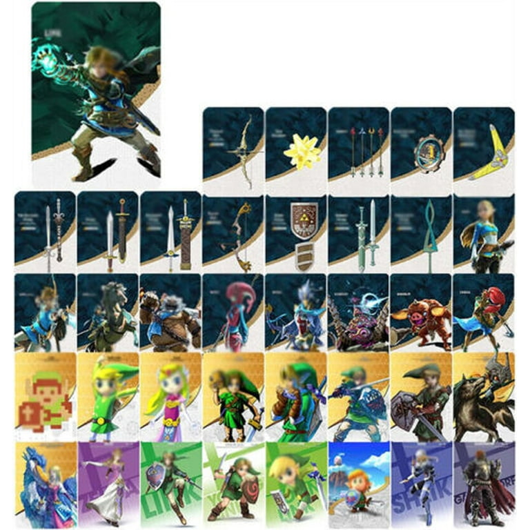 38/40Pcs Zelda Tears of The Kingdom Amiibo NFC Tag Cards For