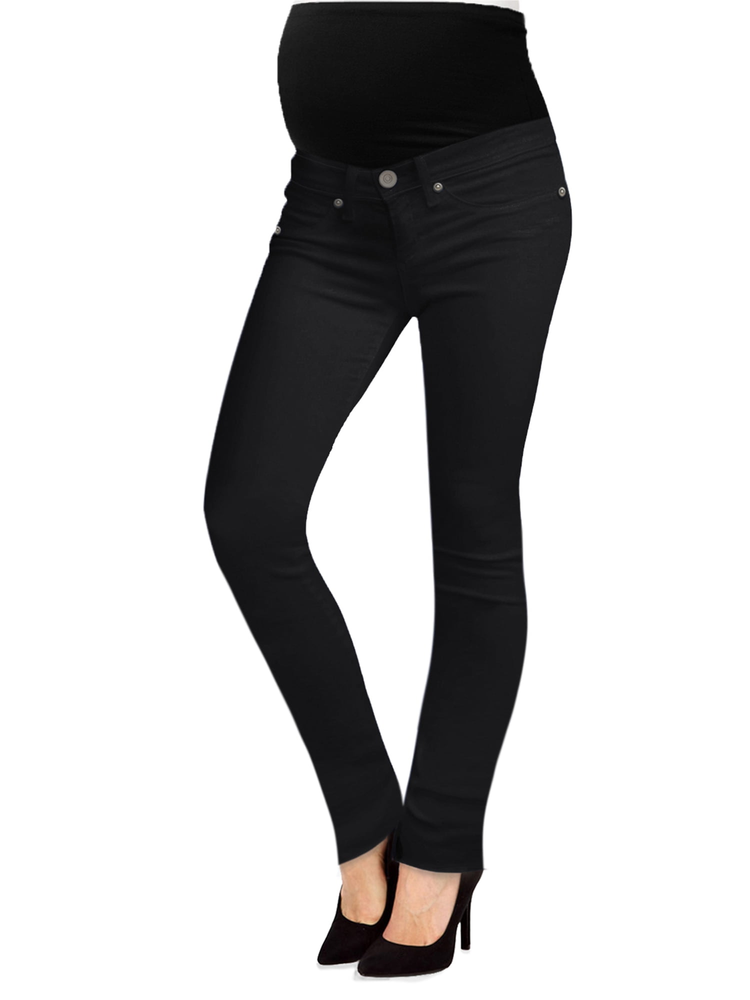 super skinny black maternity jeans