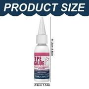 30 Ml Silicone Glue, Transparent Repair Adhesive, Clear Silicone Super Glue Adhesive, Fast-Bonding & Weatherproof Model Glue, Flexible Strong Glue for Silicone, Silicone Rubber, Liquid Silicone