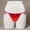 Red, variant on Sexy Thongs Underwear Women Satin Panties G-String Panties Tie-Side Pink Regular String Embossed Breathable Underwear for Women,Free Size