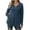 Blue, variant on HAiming Womens Sweatshirts Trendy Lapel Long Sleeve Half Zip Pullover Tops 2025 Fall Winter Loose Casual Clothes