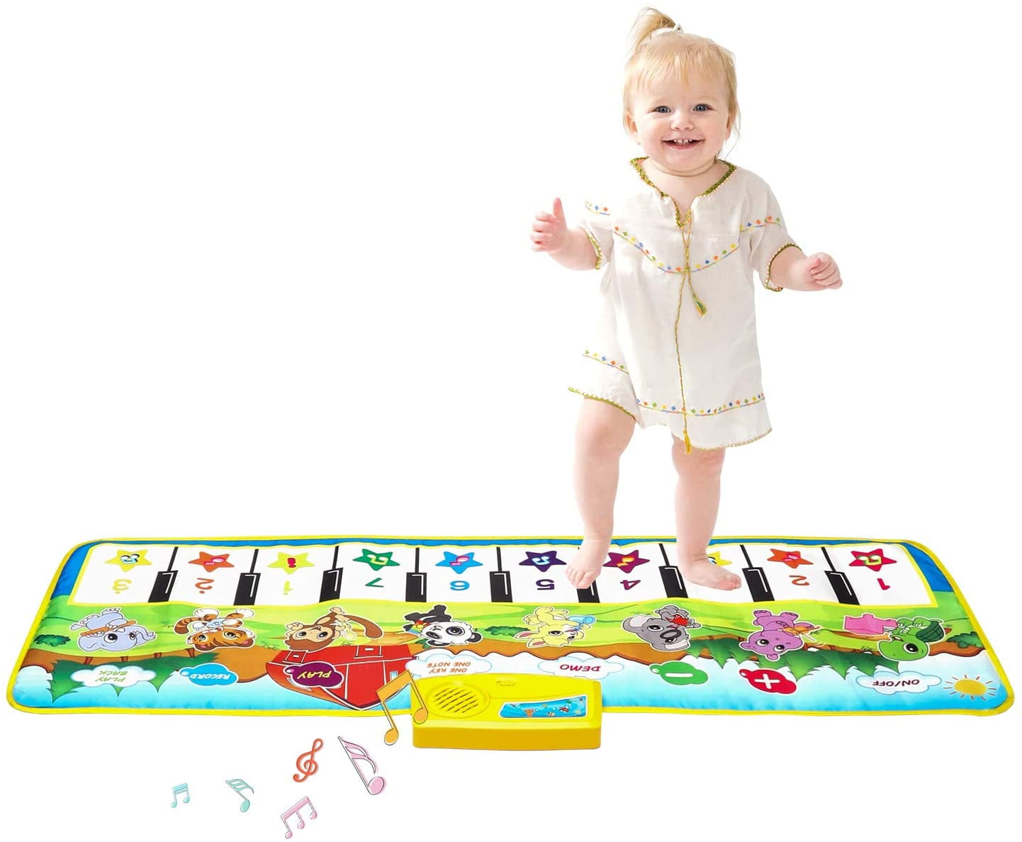 Baby Musical Carpet Piano Keyboard Kids Play Music Mat Educational Touch Toy 