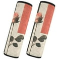 thumbnail image 2 of WOBOGO Pink Rose Seat Belt Cover 2 Piece Soft Comfort Driving Shoulder Pad Suitable for All Cars and Backpacks, 2 of 8