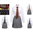 thumbnail image 2 of Disfraz de Harry Potter, bata, capa con corbata, bufanda, varita, gafas, vestido, falda, suéter, Halloween, Navidad, 2 of 4