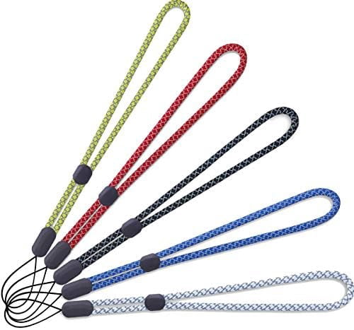 YOUOWO Wrist Colored Lanyard Reflective Hand Srap Lanyards 5 Pack,For Flashlight Outdoor Portable Water Cup USB Phone Key ID Card