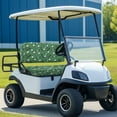 thumbnail image 2 of Yuyamidu Green Golf Print Golf Cart Seat Covers 2 Pack Backrest Bottom Seat Cover Soft Golf Cart Seat Cushions Stylish Club Car Seat Covers Set, 2 of 7