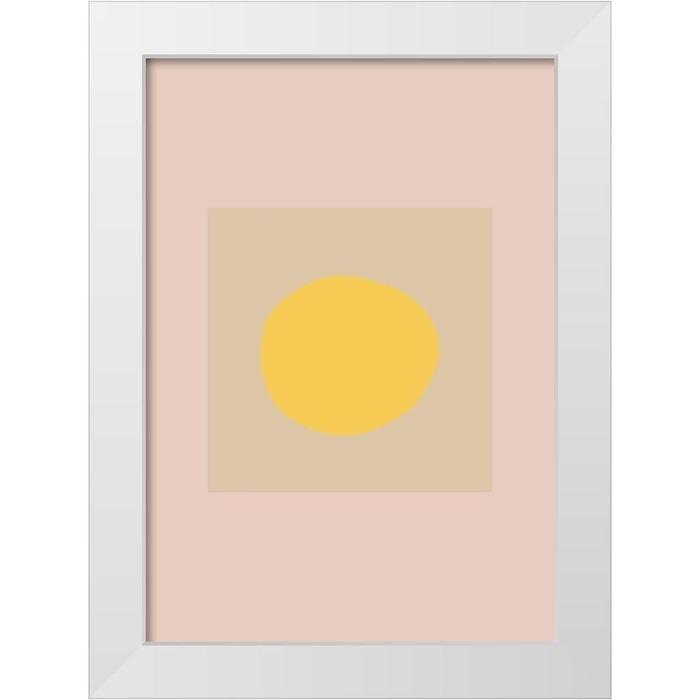Artographie Studio 11x14 White Modern Wood Framed Museum Art Print Titled - The Sun