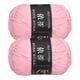 thumbnail image 1 of Uxcell Hilos de Acrílico Suaves para Tejer y Crochet Proyectos de Manualidades en Color Rosa, 1 of 7