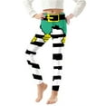 thumbnail image 2 of MKOSPLRT Christmas Leggings Winter Kids Yoga Pants Dance Active Tights Stretch High Waist Print Gym Leggings Cute Holiday Pants 3-8Y, 2 of 6