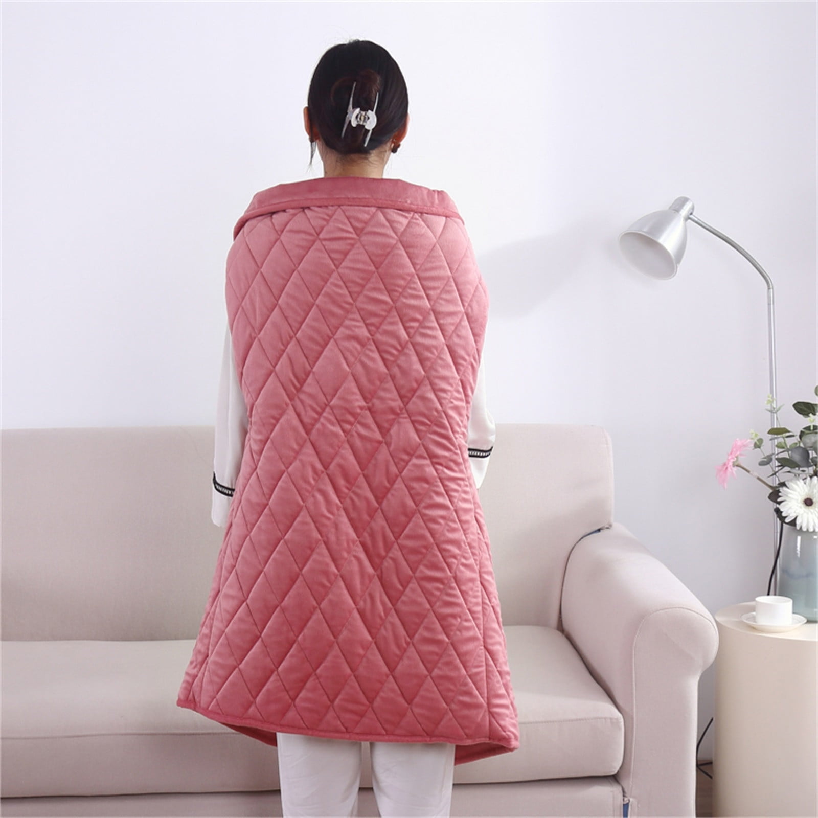 Yurqghjb USB Heated Blanket Soft Fleece Washable Electric Throw 29.5 x 47.2 in for Home Office
