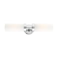 thumbnail image 4 of Livex Lighting Aero 2-Light Glass/Metal ADA Vanity Sconce in Polished Chrome, 4 of 14