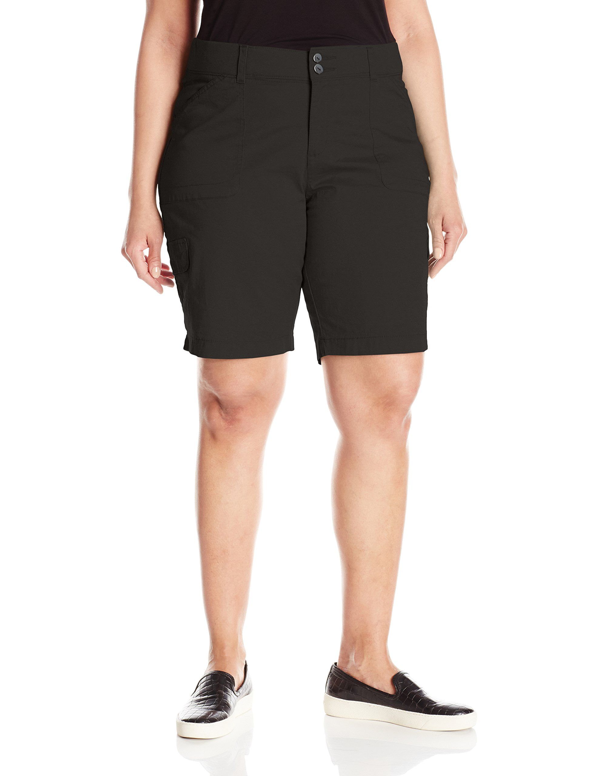 Solid Womens Plus Cargo Bermuda Walking Shorts 20W - Walmart.com ...