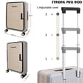thumbnail image 6 of Ax Gear 20'' Collapsible Compact Luggage, Black, 6 of 8