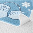 thumbnail image 5 of Erosebridal Winter Snowman Quilt Full 3-Piece,Christmas Snowflakes Full Bedspread Sets,Dark Blue,1 Coverlet and 2 Pillowcases, 5 of 7