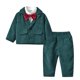 thumbnail image 1 of Gibobby Conjunto de 3 piezas de leggings para bebés y Niñass Conjunto de traje para niños pequeños, chaquetas casuales de moda, camisa de manga larga(Verde, 5-6 Años), 1 of 3