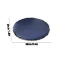 thumbnail image 3 of Kugisaki Round Leather Chair Cushion Solid Color, Thick No Slip Back Chair Pad Round Stool Butt Pad Waterproof Stool Cushion, 11.81x11.81in, 3 of 6