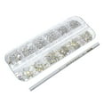 thumbnail image 1 of Vogacara Nail Pixie Beads Crystal Rhinestones Gravel Stone Suministros de bricolaje AB point pen Type3 NO3, 1 of 6