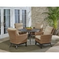 thumbnail image 2 of Hanover Traditions 5-Piece Dining Set with Four Woven Arm Chairs and a 60 In. Cast-Top Table, 2 of 4