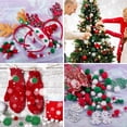 thumbnail image 4 of Bolas de oropel navideñas con pompones BQTQ 1200 piezas (4 tamaños), 4 of 7