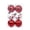 Red, variant on 6 Pcs Christmas Balls Ornaments Set, 3.18 Inch Plush Shatterproof Seasonal Hanging Xmas Tree Decoration for Home Holiday Party Winter Display, Elegant Christmas Tree Decor