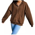 thumbnail image 4 of Sudadera Mujer Con Capucha De Cremallera Jogging Fitness, 4 of 6