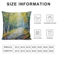 thumbnail image 6 of Acheng Birch Tree Square Throw Pillow Covers Oil Painting Art Abstract Forest Woodland Nature Sunshine Green Brown White Soft Cozys Decor Washable,Set of 2 White, 6 of 6