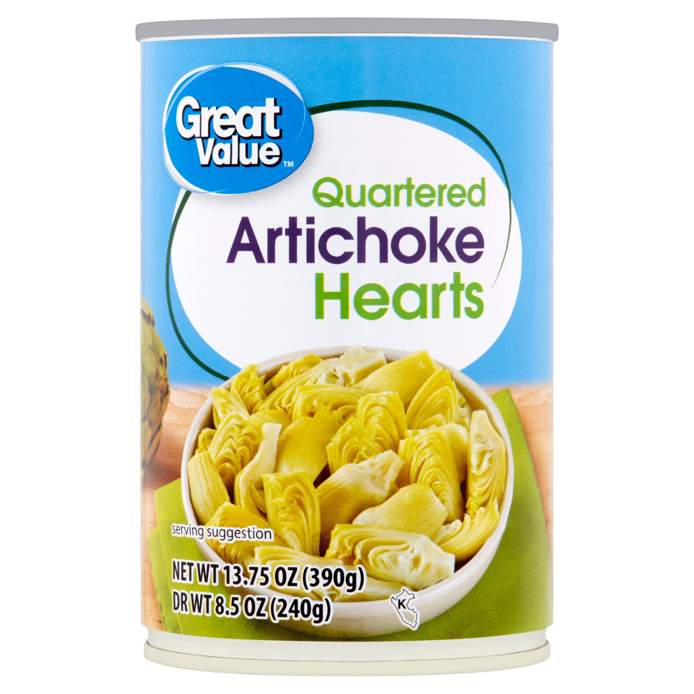 Great Value Quartered Artichoke Hearts, 13.75 oz