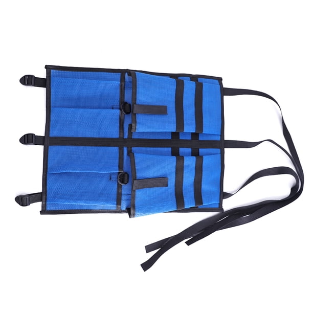 Advancent Bolsa de almacenamiento para Kayak, asiento de canoa de nailon, equipo de pesca, aparejos, correa de hebilla ajustable, herramientas, Deportes acuáticos Azul