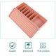 thumbnail image 4 of Caja de almacenamiento con soporte pequeño para teléfono móvil, soporte para auriculares, organizador de cables, color rosa, 4 of 6