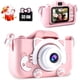 thumbnail image 2 of Cámara Digital para Niños,Cámara para Niños con Pantalla a Color 2.0 IPS HD y Tarjeta de Memoria de 32 G,Adecuada para Regalos de cumpleaños y Navidad para niños y niñas(Gatito Rosa),Unicornios rosas, 2 of 16