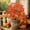Orange b, variant on Non-Illuminated Halloween Pumpkin Floral Ground Stake, 20 Inch Weatherproof Plastic Yard Plug-In Decor With Fall Leaves For Lawn Walkway Flower Bed(A)