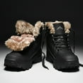 thumbnail image 6 of Men'S High-Top Winter Hiking Boots - Thick Fleece-Lined, Warm Outdoor Snow Boots with Lace-Up Closure, Durable Rubber Sole for Hiking, Trekking & Casual Wear, Hiking Gear, Streetstyle Footwear, 6 of 9