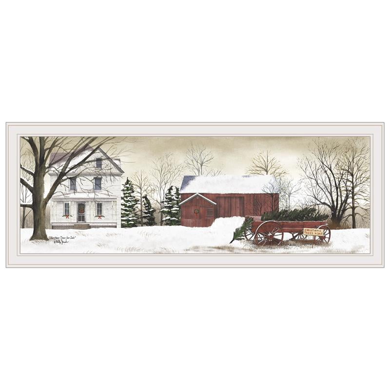 Christmas Trees for Sale By Billy Jacobs Printed Wall Art Wood Multi